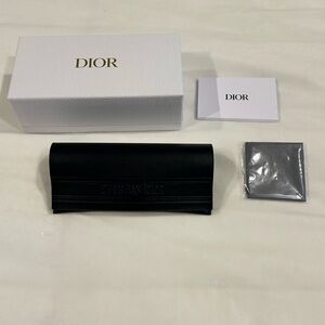 Dior Black Sunglasses Case Set